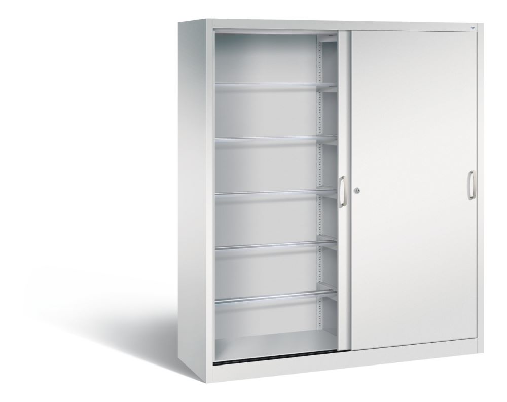 Produktbild C+P Schiebetürenschrank Acurado 2000 1950 x 1600 x 500 mm lichtgrau bild 2