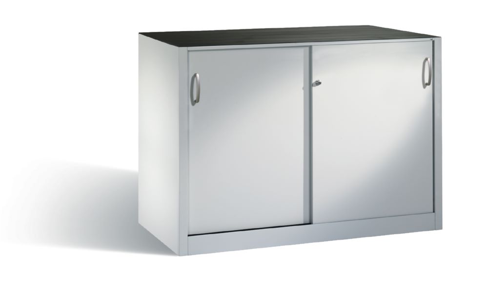 Produktbild C+P Schiebetürenschrank Acurado mit Mitteltrennwand lichtgrau 1600 x 500 x 1000 mm