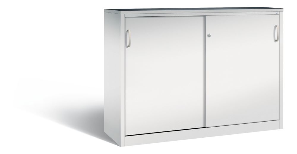 Produktbild C+P Schiebetürenschrank mit Sichtfenster Acurado hellgrau 1600 x 500 x 1200 mm