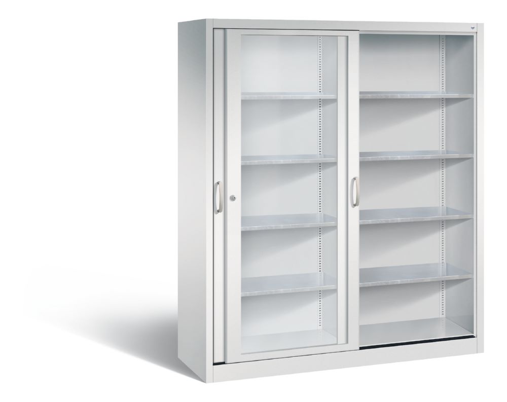 Produktbild C+P Schiebetürenschrank Acurado 2000 1950 x 1600 x 500 mm lichtgrau bild 2