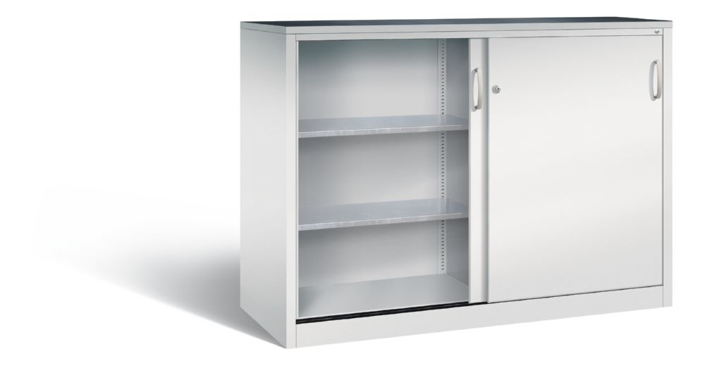 Produktbild C+P Schiebetürenschrank Acurado 2000 1200 x 1600 x 600 mm in lichtgrau bild 2