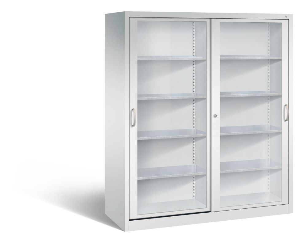 Produktbild C+P Schiebetürenschrank Acurado 2000 1950 x 1600 x 600 mm lichtgrau