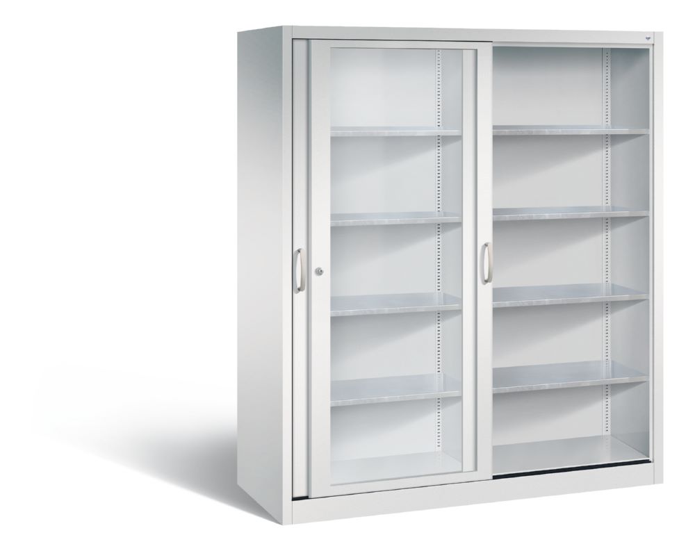 Produktbild C+P Schiebetürenschrank Acurado 2000 1950 x 1600 x 600 mm lichtgrau bild 2
