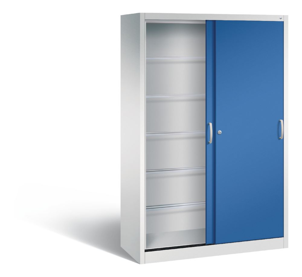 Produktbild C+P Schiebetürenschrank Acurado 2000 Front enzianblau 1200 x 500 x 1950 mm bild 2