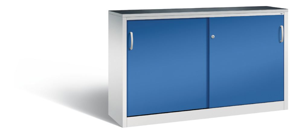 Produktbild C+P Schiebetürenschrank Acurado mit Gummimatte enzianblau 1600 x 400 x 1000 mm