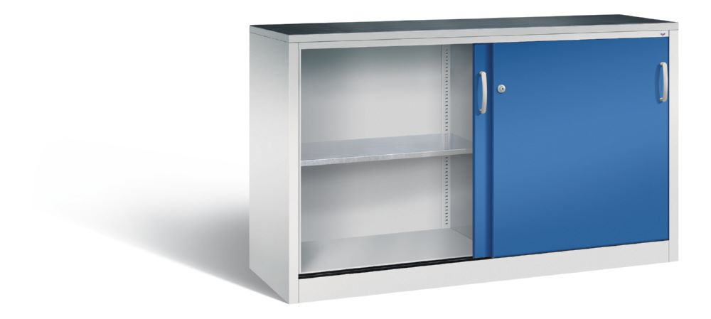 Produktbild C+P Schiebetürenschrank Acurado 2000 Front in enzianblau 1600 x 500 x 1000 mm bild 2