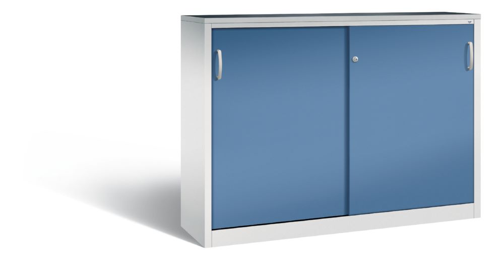 Produktbild C+P Schiebetürenschrank Acurado 2000 mit Sichttüren fernblau 1600 x 400 x 1200 mm