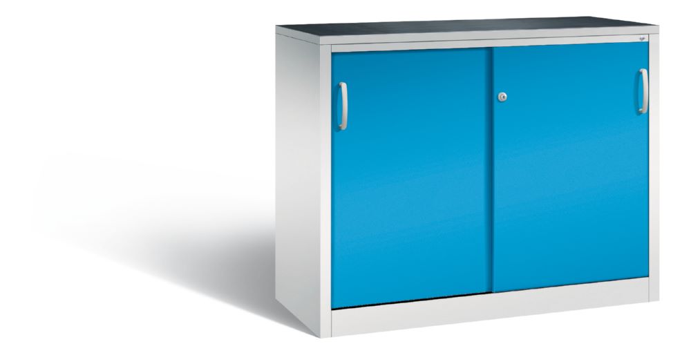 Produktbild C+P Schiebetürenschrank Acurado 2000 abschließbar lichtblau 1200 x 500 x 1000 mm