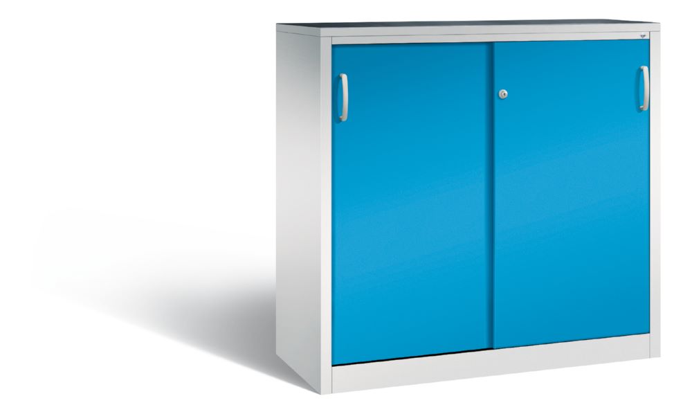 Produktbild C+P Schiebetürenschrank Acurado mit Gummimatte lichtblau 1200 x 500 x 1200 mm