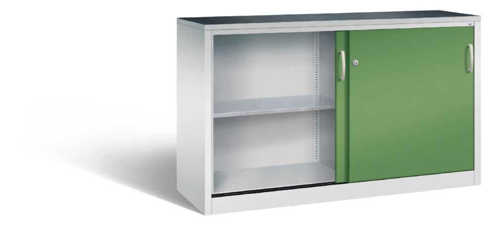 Produktbild C+P Schiebetürenschrank Acurado 2000 Türen in resedagrün 1600 x 500 x 1000 mm bild 2