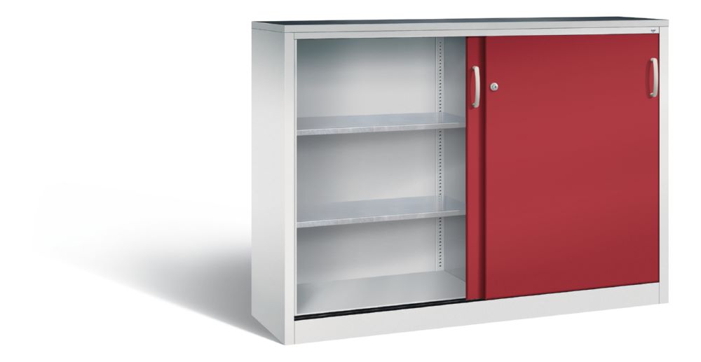 Produktbild C+P Schiebetürenschrank Acurado 2000 mit Sichttüren rubinrot 1600 x 400 x 1200 mm bild 2