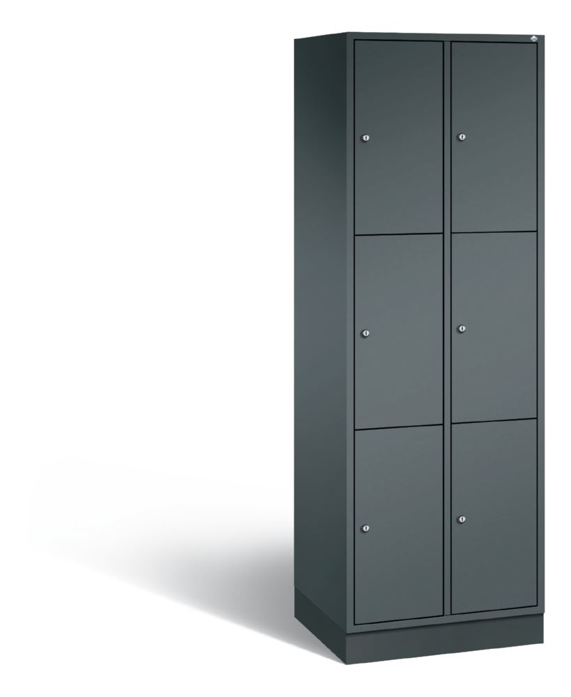 Produktbild C+P Schließfachschrank Intro 6 gleichgroße Fächer 620 x 490 x 1950 mm