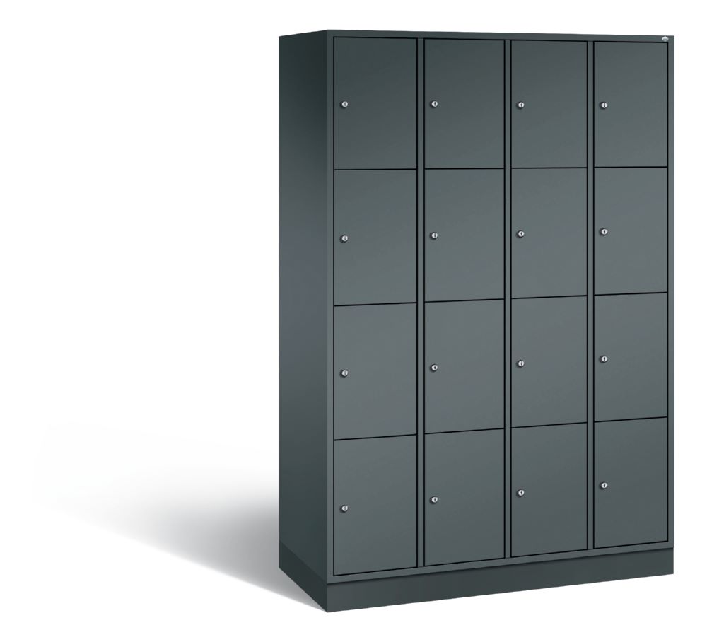 Produktbild C+P Schließfachschrank Intro 16 Fächer 1950 x 1220 x 490 mm anthrazit