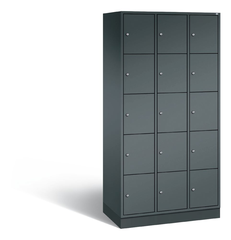 Produktbild C+P Schließfachschrank Intro 15 Fächer 1950 x 920 x 490 mm in anthrazit