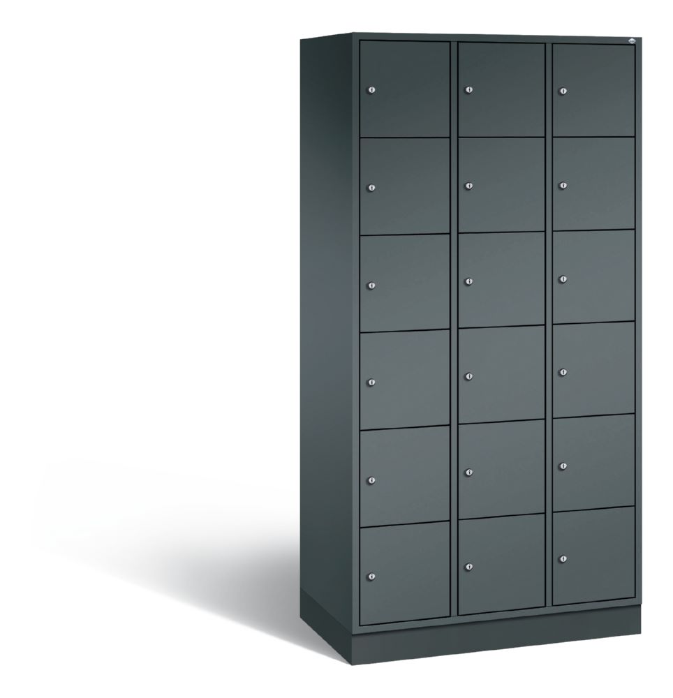 Produktbild C+P Schließfachschrank Intro 18 Fächer 1950 x 920 x 490 mm anthrazit