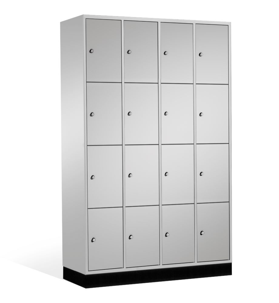 Produktbild C+P Schließfachschrank Intro 16 Fächer H 1950 x B 1220 x T 490 mm in lichtgrau
