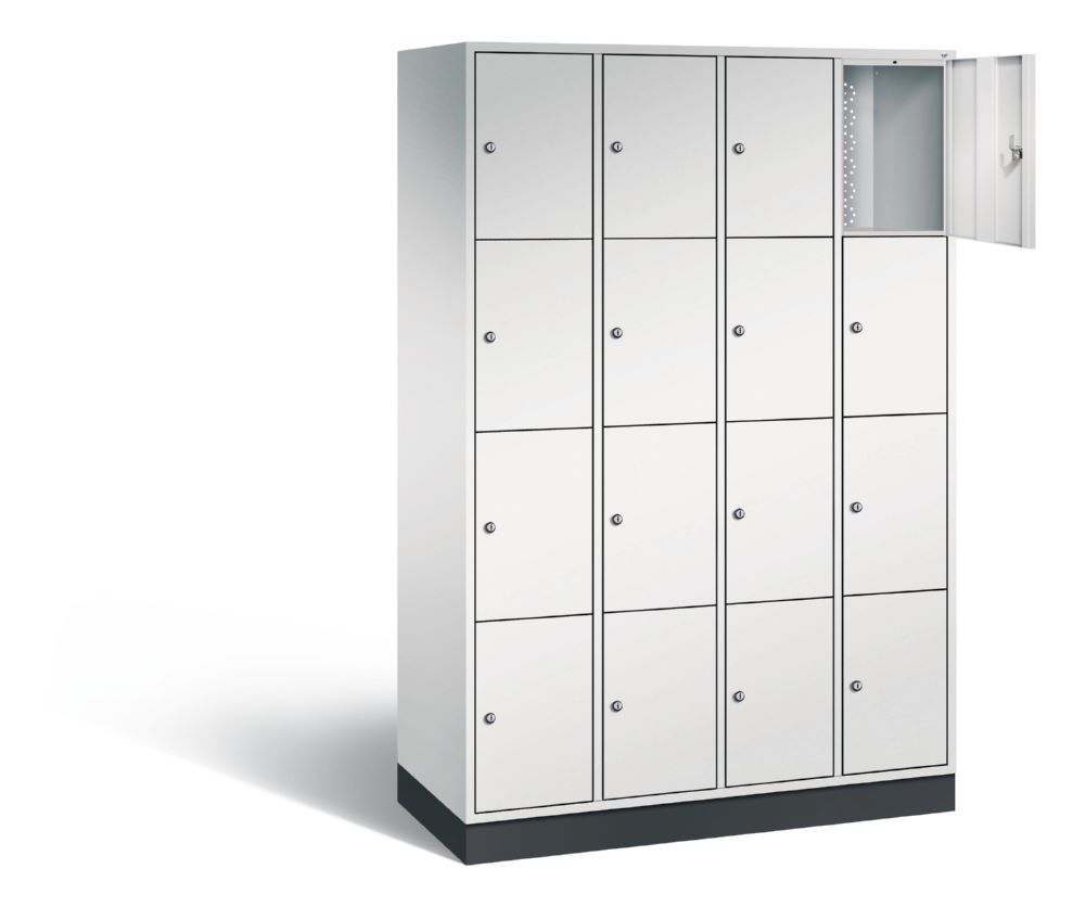 Produktbild C+P Schließfachschrank Intro 16 Fächer H 1950 x B 1220 x T 490 mm in lichtgrau bild 2