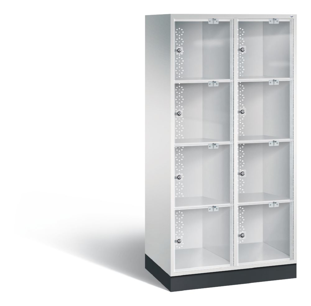 Produktbild C+P Schließfachschrank Intro 8 Fächer H 1750 x B 820 x T 480 mm in lichtgrau