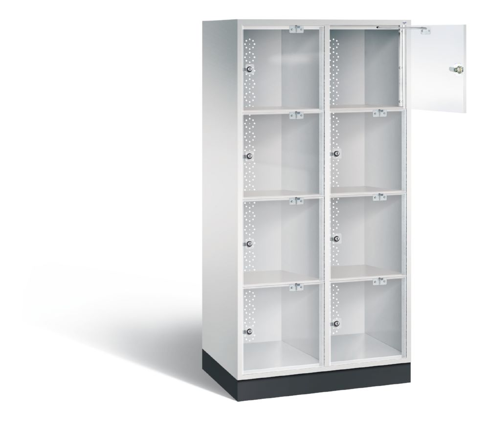 Produktbild C+P Schließfachschrank Intro 8 Fächer H 1750 x B 820 x T 480 mm in lichtgrau bild 2