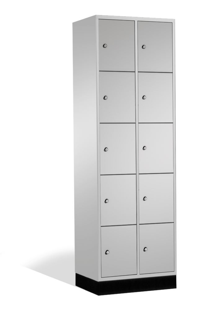Produktbild C+P Schließfachschrank Intro 10 Fächer 1950 x 620 x 490 mm in lichtgrau