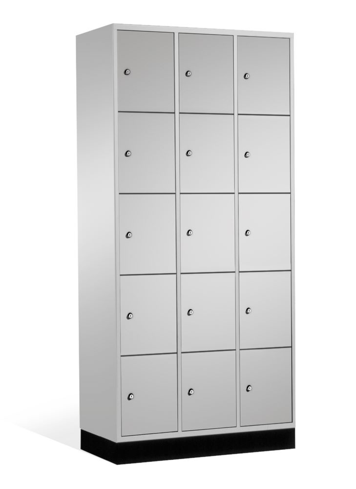 Produktbild C+P Schließfachschrank Intro 15 Fächer 1950 x 920 x 490 mm lichtgrau