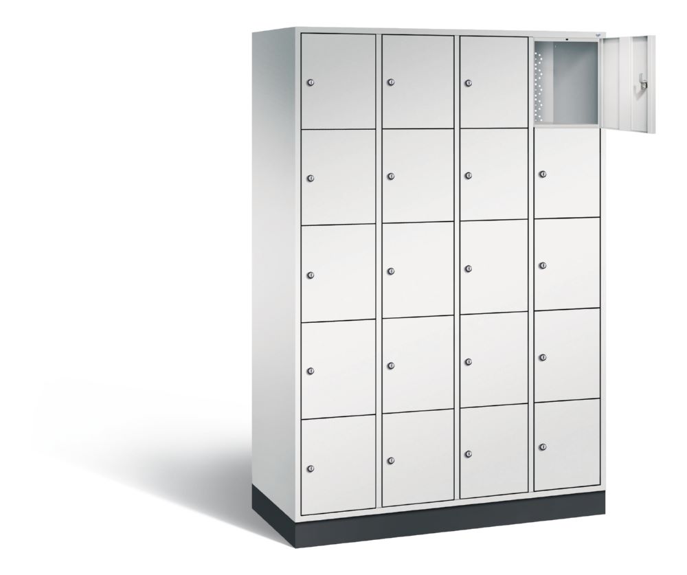 Produktbild C+P Schließfachschrank Intro 20 Fächer H 1950 x B x 1220 x T 490 mm in lichtgrau bild 2