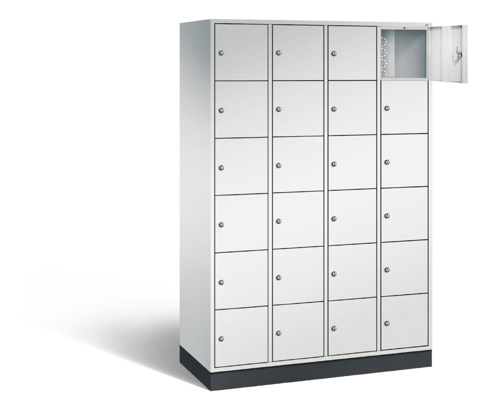 Produktbild C+P Schließfachschrank Intro 24 Fächer 1950 x 1220 x 490 mm in lichtgrau bild 2