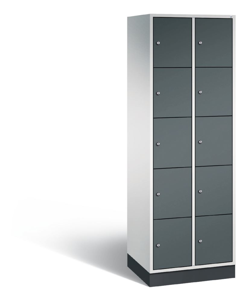 Produktbild C+P Schließfachschrank Intro 10 Fächer 1950 x 620 x 490 mm lichtgrau anthrazit