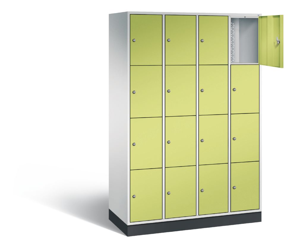 Produktbild C+P Schließfachschrank Intro 16 Fächer 1950 x 1220 x 490 mm lichtgrau viridingrün bild 2