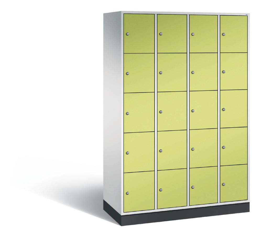 Produktbild C+P Schließfachschrank Intro 20 Fächer 1950 x 1220 x 490 mm lichtgrau viridingrün