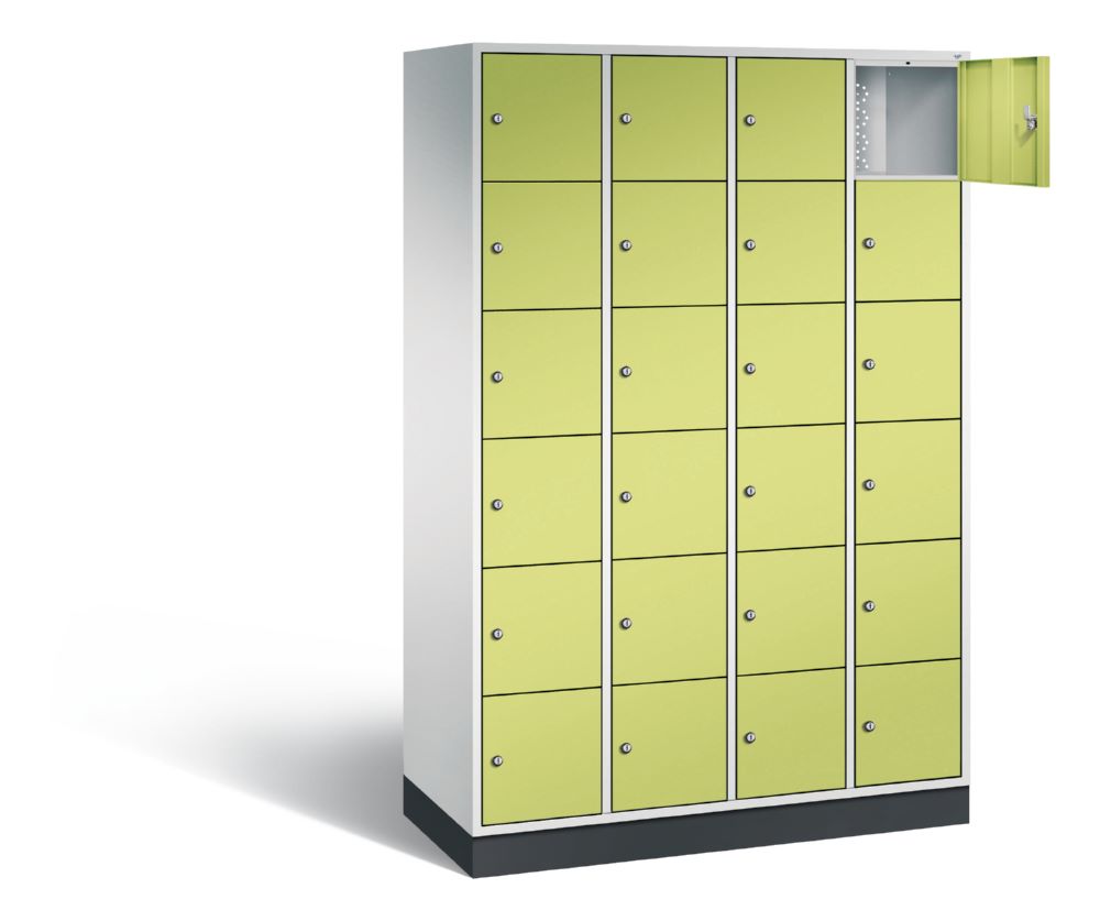 Produktbild C+P Schließfachschrank Intro 24 Fächer 1950 x 1220 490 mm lichtgrau viridingrün bild 2