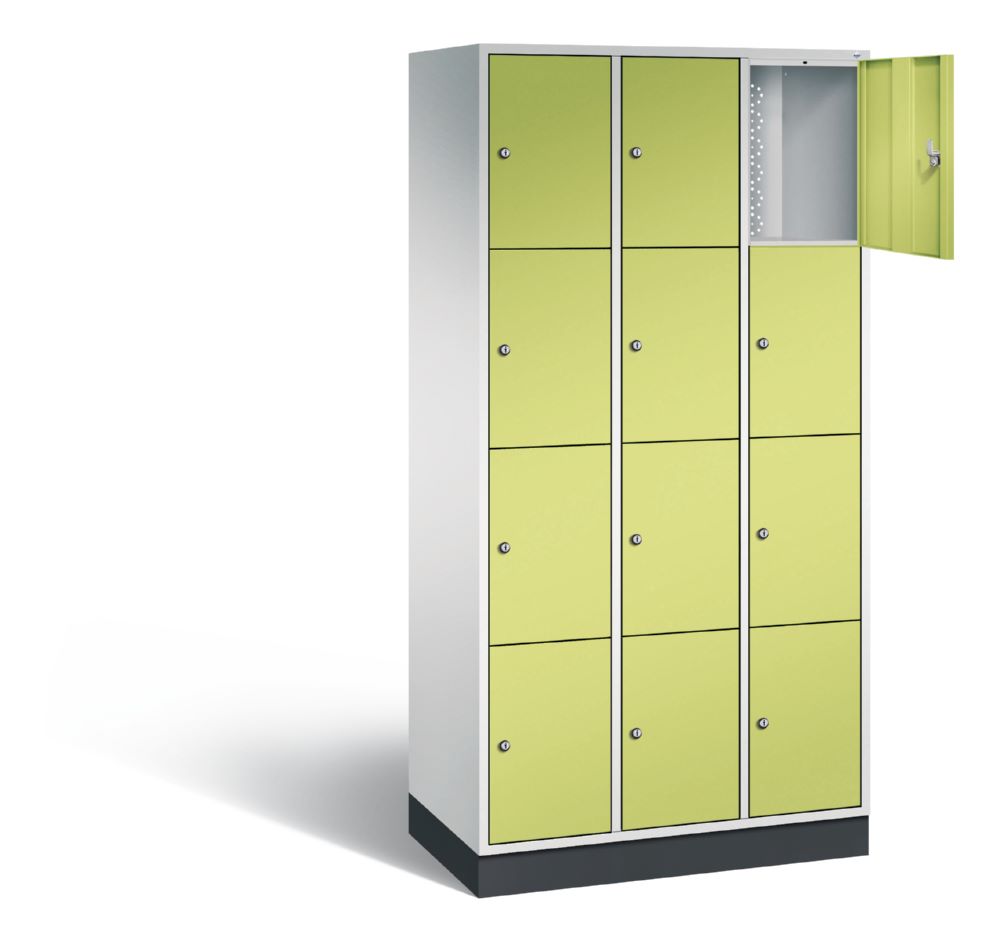 Produktbild C+P Schließfachschrank Intro 12 Fächer 1950 x 920 x 490 mm lichtgrau viridingrün bild 2