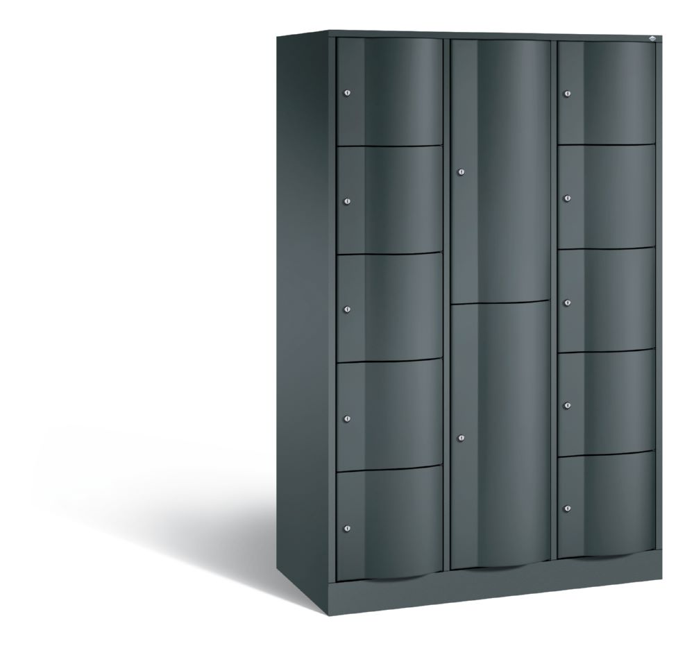 Produktbild C+P Schließfachschrank Resisto 12 Fächer H 1950 x B 1148 x T 540 mm anthrazit