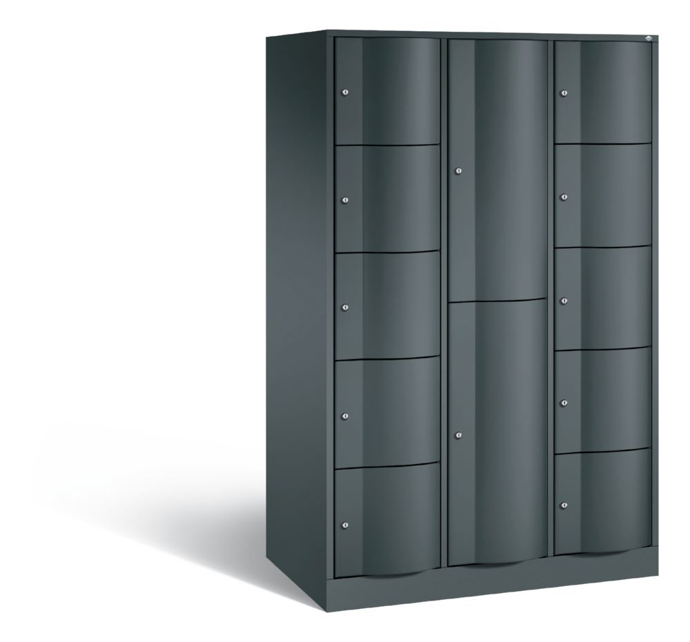 Produktbild C+P Schließfachschrank Resisto 12 Fächer H 1950 x B 1148 x T 640 mm in anthrazit