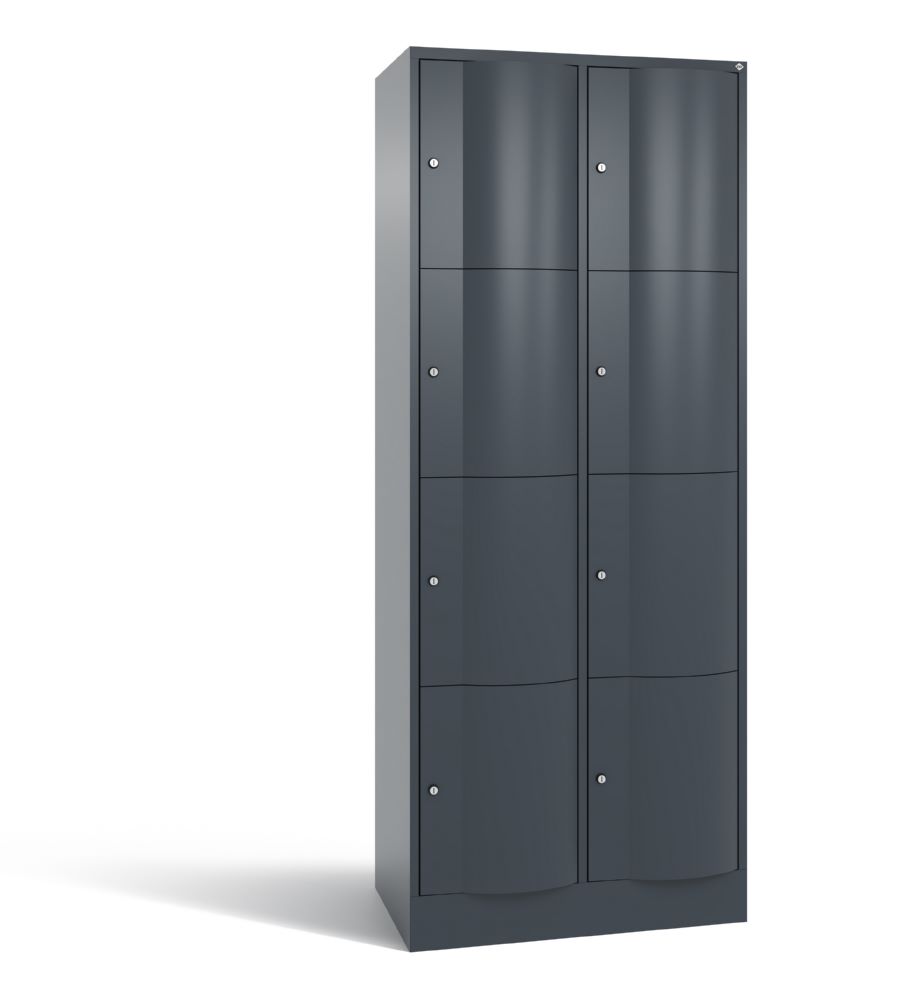 Produktbild C+P Schließfachschrank Resisto 8 Fächer 1950 x 772 x 540 mm anthrazit