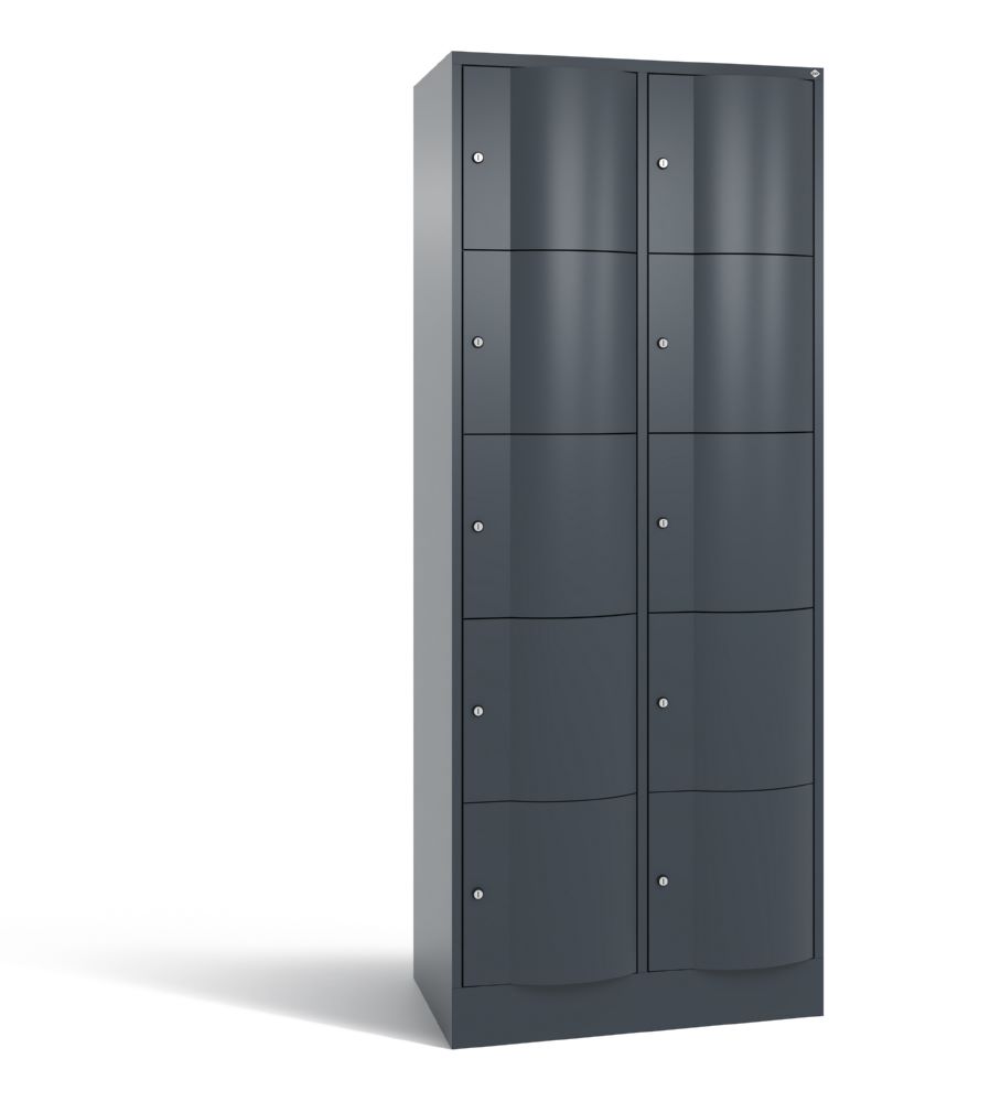 Produktbild C+P Schließfachschrank Resisto 10 Fächer 1950 x 772 x 540 mm anthrazit