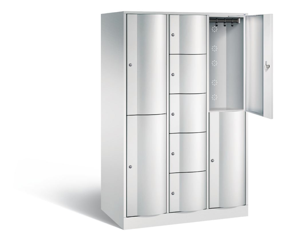 Produktbild C+P Schließfachschrank Resisto 9 Fächer H 1950 x B 1148 x T 640 mm lichtgrau bild 2