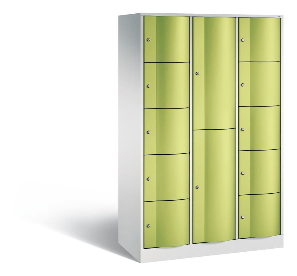 Produktbild C+P Schließfachschrank Resisto 1950 x 1148 x 540 mm lichtgrau viridingrau 12 Fächer bild 1