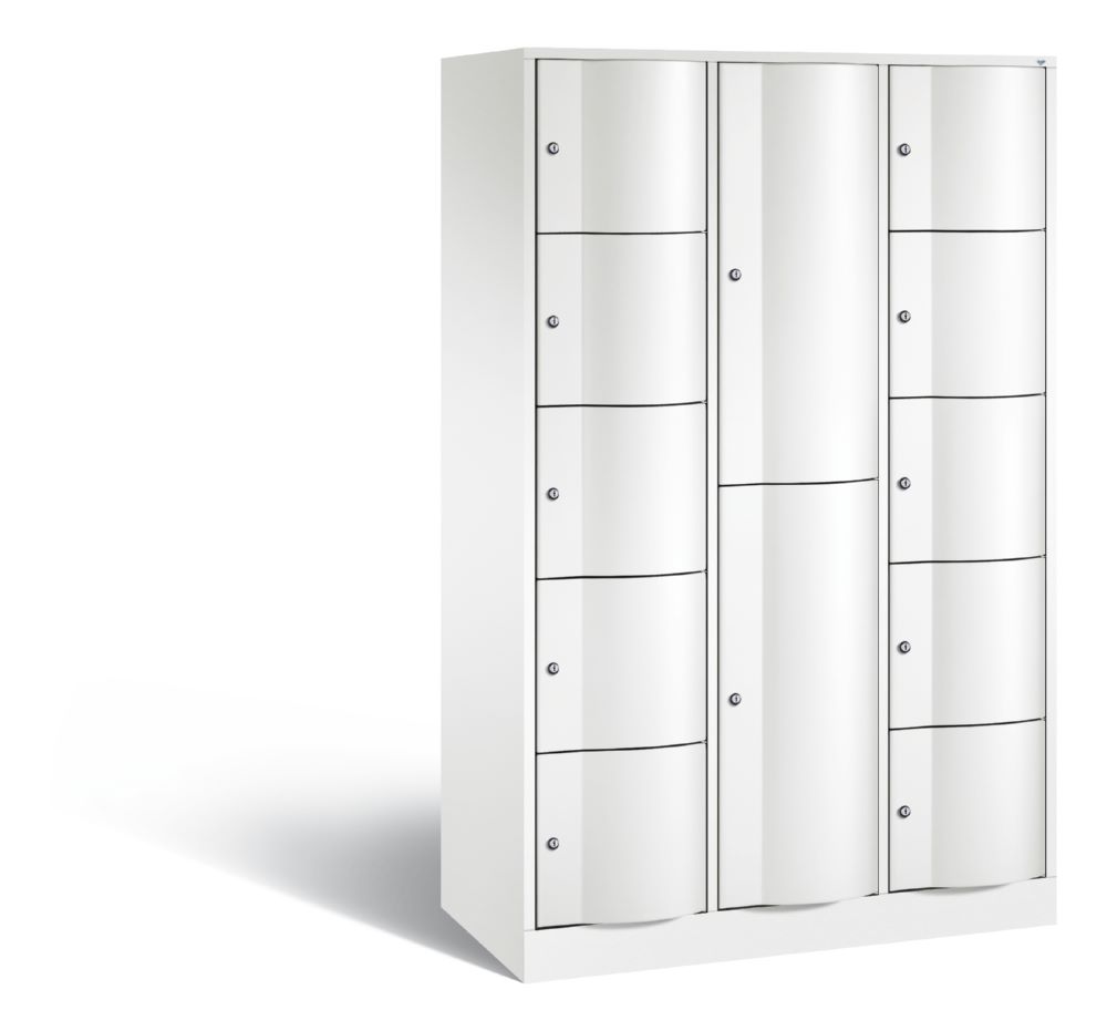 Produktbild C+P Schließfachschrank Resisto 12 Fächer in weiß 1950 x 1148 x 540 mm