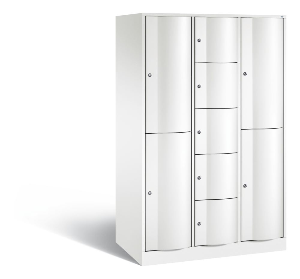 Produktbild C+P Schließfachschrank Resisto 9 Fächer 1950 x 1148 x 640 mm in weiß
