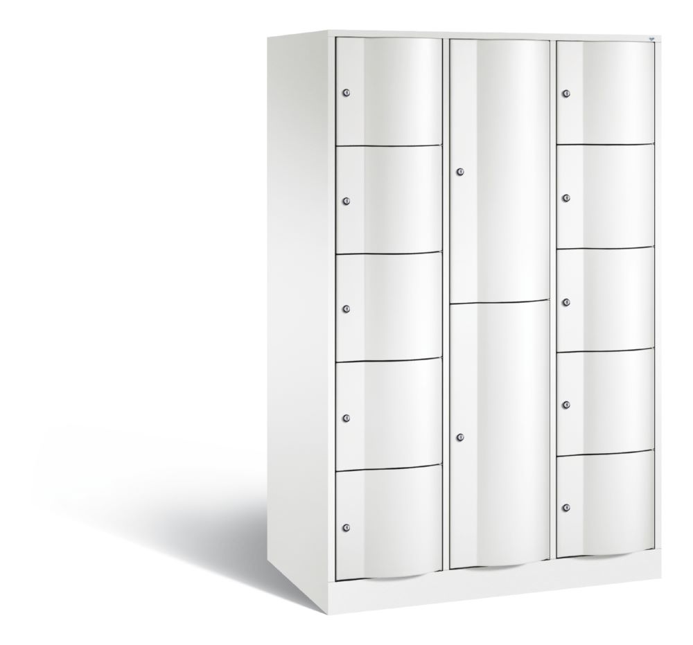 Produktbild C+P Schließfachschrank Resisto 12 Fächer 1950 x 1148 x 640 mm in weiß