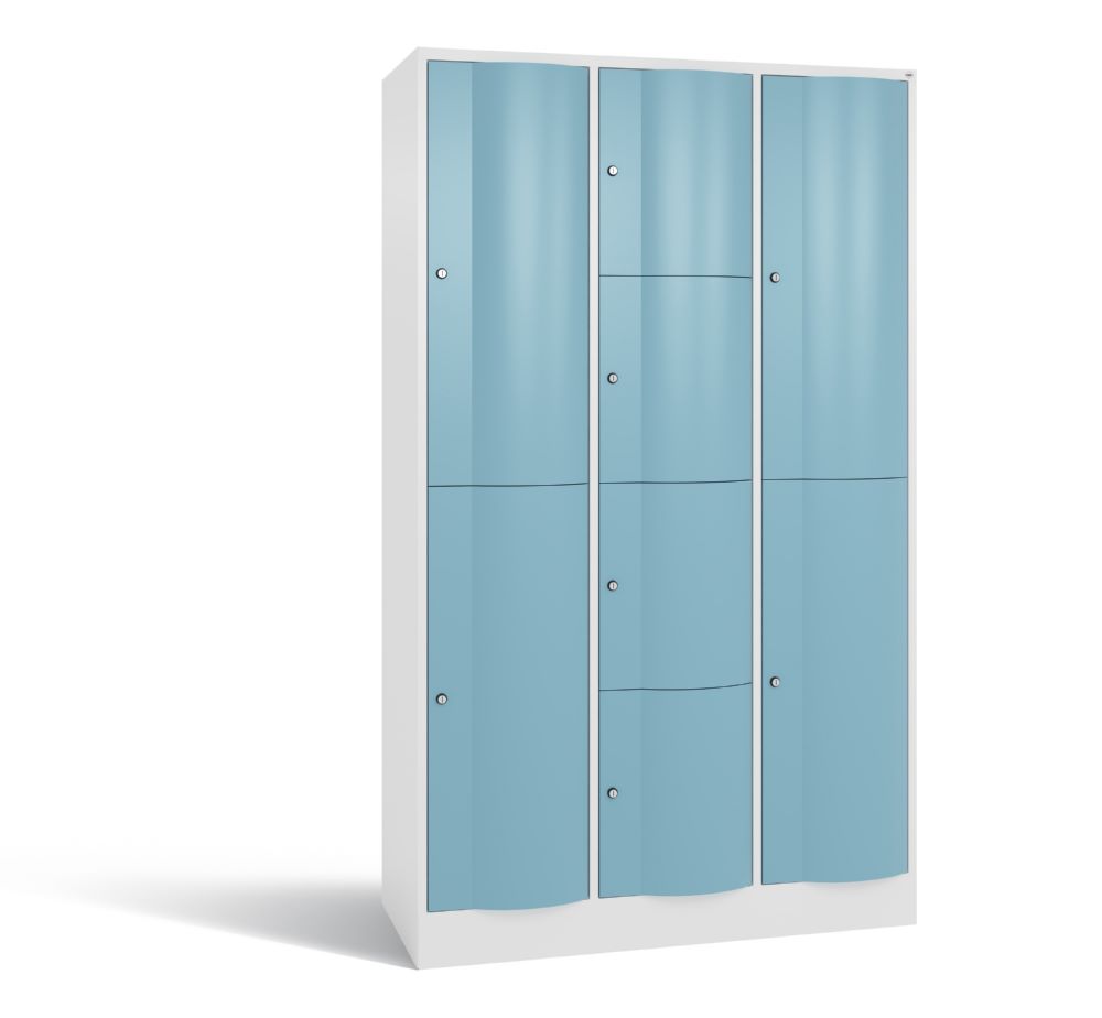 Produktbild C+P Stahl Schließfachschrank Resisto 8 Fächer H 1950 x B 1148 x T 540 mm