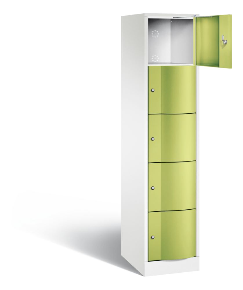 Produktbild C+P Schließfachschrank Resisto 5 Fächer in 1 Abteil viridingrün 396 x 540 x 1950 mm bild 2