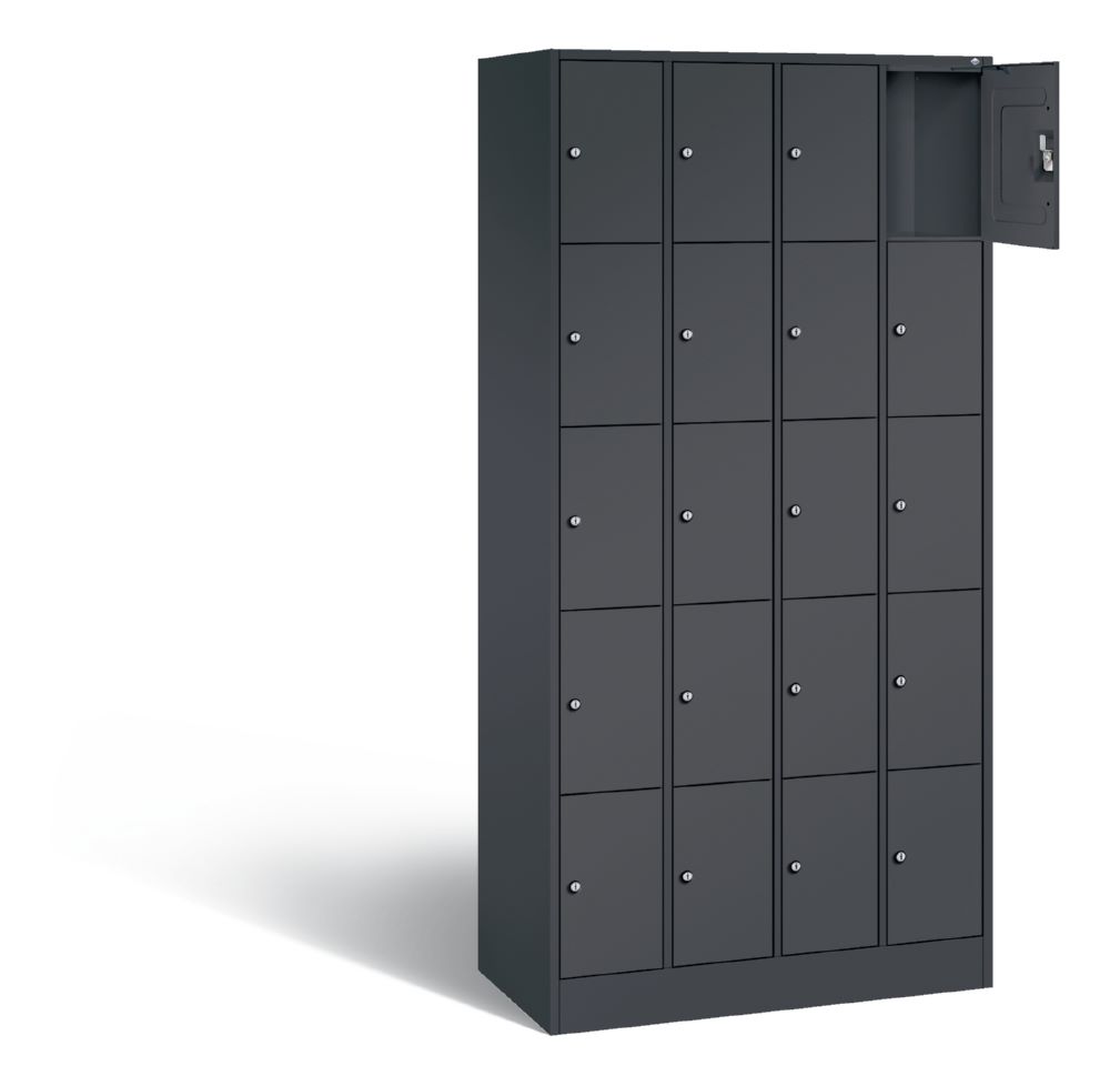 Produktbild C+P Schließfachschrank Serie 8070 H 1950 x B 900 x T 480 mm in anthrazit bild 2