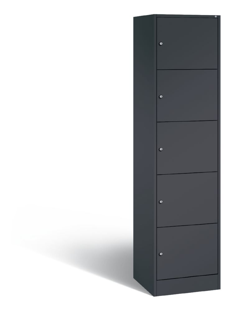 Produktbild C+P Schließfachschrank Serie 8070 5 Fächer anthrazit 460 x 480 x 1950 mm
