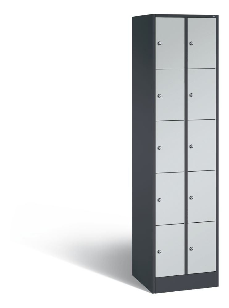Produktbild C+P Schließfachschrank Serie 8070 H 1950 x B 460 x T 480 mm anthrazit lichtgrau