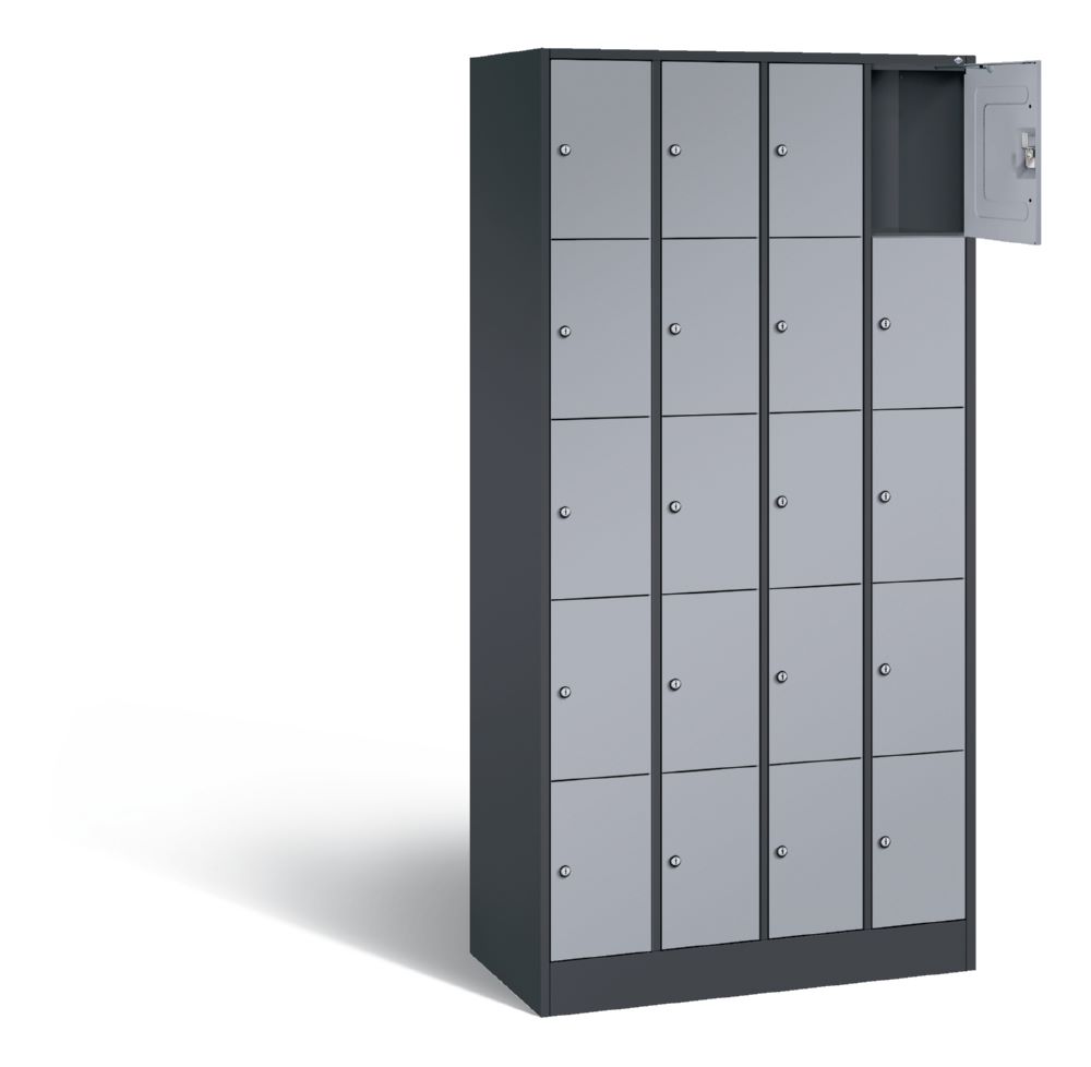 Produktbild C+P Schließfachschrank Serie 8070 H 1950 x B 900 x T 480 mm 4 Abteile je 5 Fächern bild 2