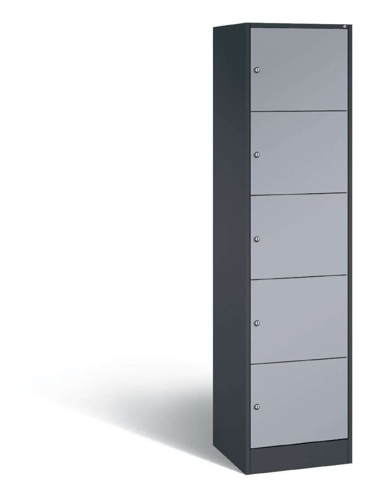 Produktbild C+P Schließfachschrank Serie 8070 XL weißalu grau 460 x 480 x 1950 mm