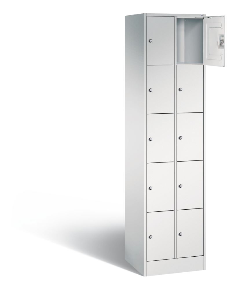 Produktbild C+P Schließfachschrank Serie 8070 H 1950 x B 460 x T 480 mm in lichtgrau bild 2