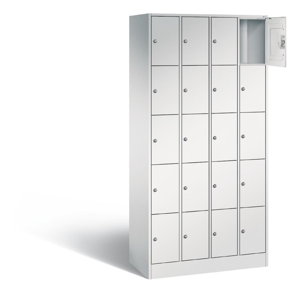 Produktbild C+P Schließfachschrank Serie 8070 H 1950 x B 900 x T 480 mm in lichtgrau bild 2